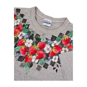 VTG Hanes Poly-Cotton Single Stitch Short Sleeve T-Shirt Hand Painted Women's XL